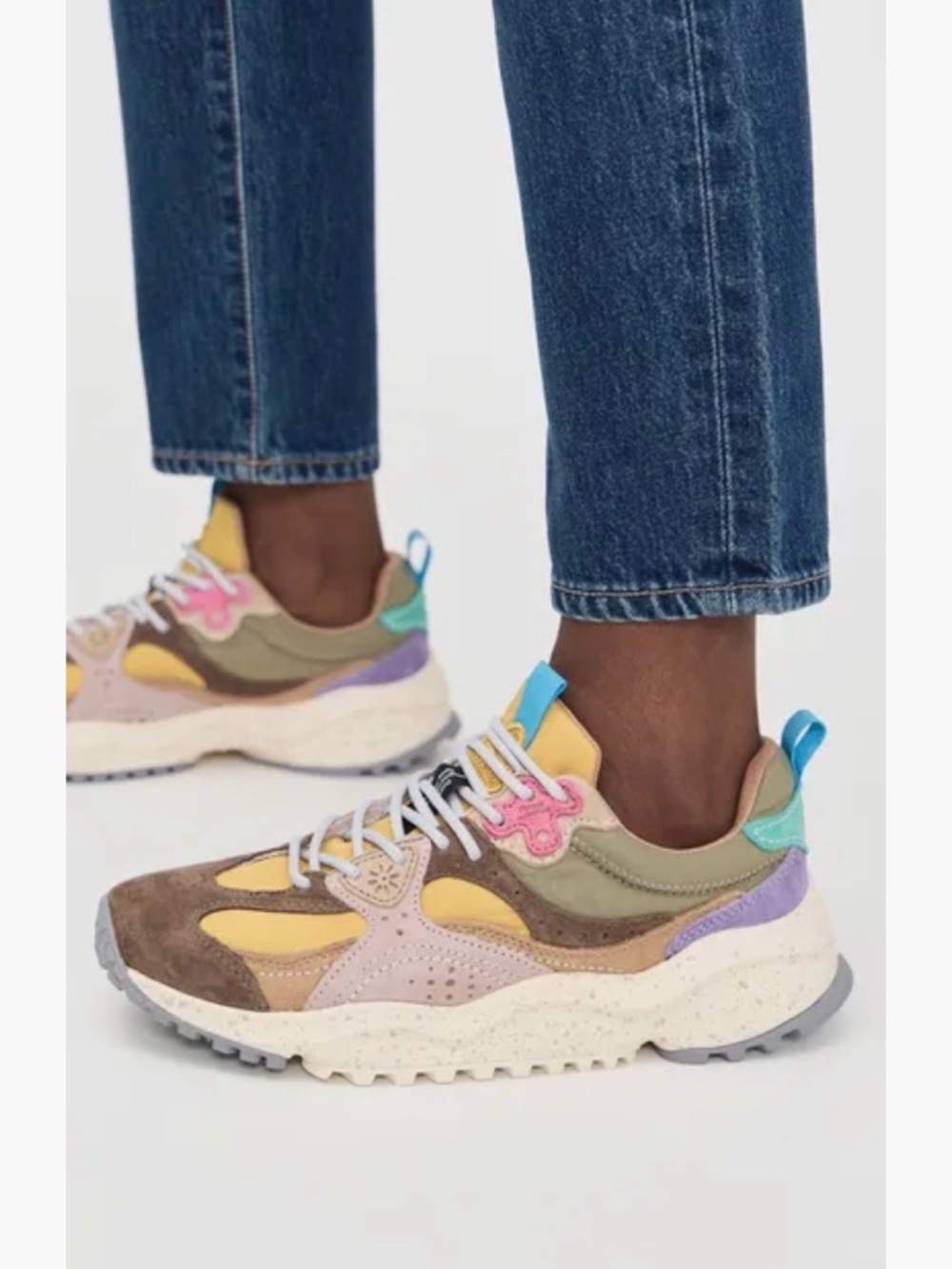 Flower Mountain Wave Woman Sneakers Brown Ochre - Picture 5 of 16